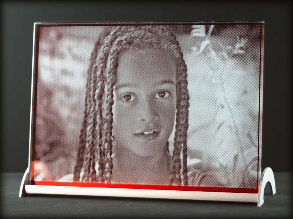 rose-glasportret-0040 Glasportret van meisje met vlechten